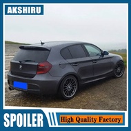 For BMW 1 Series E87 E81 Hatchback AC Style Rear Roof Lip Spoiler Wing Carbon Fiber 2004-2011