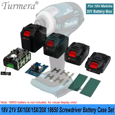 2026 New For Makita 18V 21V Screwdriver Battery Case 70A Max 150A Balance BMS 5X 10X 15X 20X 18650 B
