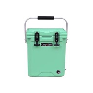 CAMP-ZERO 16L Tall Cooler/Ice Chest with 2 Molded-in Cup Holders ＆ Folding Aluminum Handle | Thick Walled, Freezer Grade Cooler with Secure L並行輸入