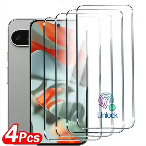 4PCS 10D HD Tempered Glass For Google Pixel 9 Pro XL Screen Protector For Google Pixel 9 8 7Pro 9 Fi