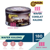 Mur4h Nissin Wafers coklat Biskuit kaleng 180gr