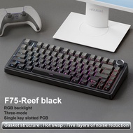 AULA F75 nical Keyboard 2.4G Wireless/Bluetooth/Wired RGB PBT 75% Layout OEM Profile Gasket Customiz