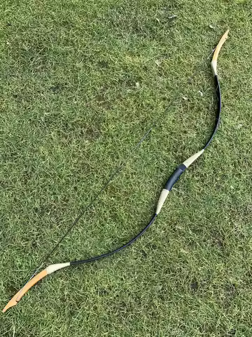 20-60lbs Traditional Recurve Bow Practice Archery Hunting Handmade Wooden Longbow made by hands