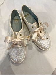 Keds x Kate Spade 閃閃白色婚鞋