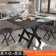 Foldable Dining Table Household Small Square Table Dining Table Portable Outdoor Stall Table Dormitory Simple Small Fold