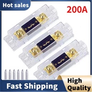 3Pcs Fuse Car ANL Fuse Holders Fusible Link with Fuse 200A Fuses AMP
