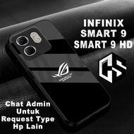 HP Glossy glitter Softcase for type INFINIX SMART 9/INFINIX SMART 9 HD Rog Motif/case infinix smart 