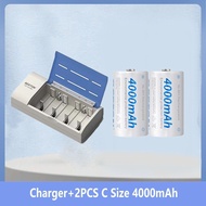 Beston C Size 4000mAh 1.2V Rechargeable NI-MH Battery With Beston C821BW universal Smart Charger
