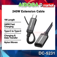 AIDOGA DC-523 Extension Cable 240W Fast Charging Cable Type-C Cable 240W Cable Data Cable Aidoga DC-