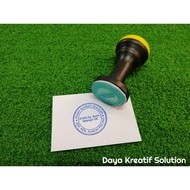 [CUSTOM MADE] RUBBER STAMP Cop Bulat Company/Syarikat/Sekolah/Jabatan