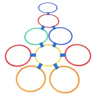 Juggling Hoops Set of 10 juggling hoops Jumping hoops Games sports toys for children plastic throwin