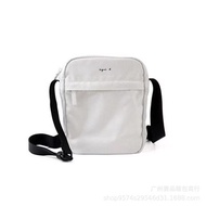 Japan Agnes Magazine Appendix New Simple Small Square Bag Storage Bag Slung Canvas Bag Slung Men‘s Bag.
