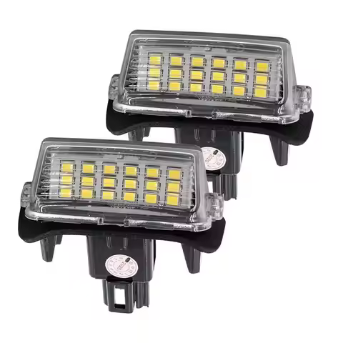 12V 1 Pair Car Rear LED License Number Plate Light Fit For Toyota GR Yaris Corolla E210 Touring Spor
