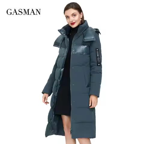 GASMAN Green fashion brand hooded warm parka Women's winter jacket outwear women coat Female thick p