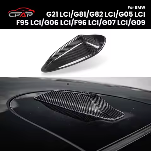 Real Dry Carbon Fiber Antenna Trim Sticky Style For BMW G21 LCI/G81/G82 LCI/G05 LCI/F95 LCI/G06 LCI/