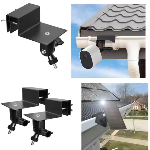 Weatherproof Gutter Mount for Arlo Pro/2/3/4/HD/Ultra/Ultra 2/Go 2/Essential/Outdoor/Eufycam E/2C/2C