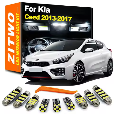 ZITWO 11Pcs Canbus LED Interior Light License Plate Bulb Kit For Kia Ceed JD Hatchback SW 2013 2014 