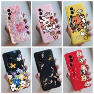 For Oppo Reno10 Pro+ Case Funda 10Proplus CPH2521 Flower Cute Cartoon Silicone Phone Cases for Reno 10 Pro Plus 5G Cover Coque Casing for Womem Men Boys Girls