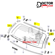 แท้ศูนย์ ยางขอบกระจกบังลมหลัง ฮอนด้า Honda CR-V G4 Gen4 2012-2016 ครบชุด 5 ชิ้นตามรูป