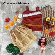 Moana Dress Cosplay Costume Disney Cartoon Character Girls Traditional Hawaiian Beach Clothes Latest