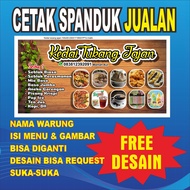 Banner Spanduk Warung Seblak Bisa Ganti Nama dan Menu Desain DIbuatkan Gratis