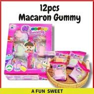 ALI Gummy Macaron - 12pcs (BOX) Gula-gula Macaron HALAL" (AFS)