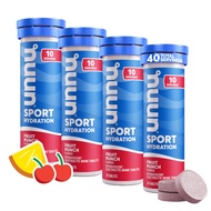 Nuun Sport: Electrolyte-Rich Sports Drink Tablets, Fruit Punch, 4 Count (40 servings), Sports Drink