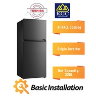 [Free Standard Installation] Toshiba 400L 2 Doors Fridge GR-RT468WE-PMY (06) Inverter Refrigerator