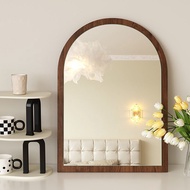 Arc Mirror Wood Wall Mirror Cermin Arch Shape Design Wood Wall Mirror Bathroom Mirror Cermin Bilik M