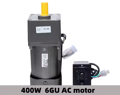 400W AC Gear Reducer Motor 6GU3K-500K 220V Fixed Speed Motor CW CCW with speed controller