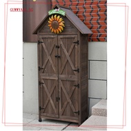 Yard Waterproof Tool Cabinet Outdoor Storage Cabinet Rainproof Storage Cabinet Garden Courtyard Tool
