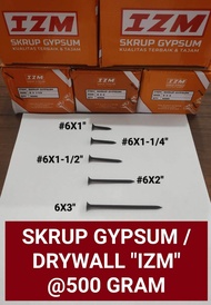 SEKRUP GYPSUM 2cm 25cm 3cm 4cm 5cm 7cm Baut Sekrup Baja Gypsum Gipsum 500gram