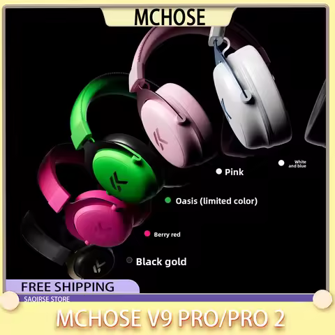 MCHOSE V9 Pro/pro 2 Gaming Headphones 2.4G Wireless Long-range Battery Life E-sports Headset With No