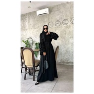 [✅Garansi] Abaya Gamis Hitam Turkey Maxi Dress Arab Saudi Bordir
