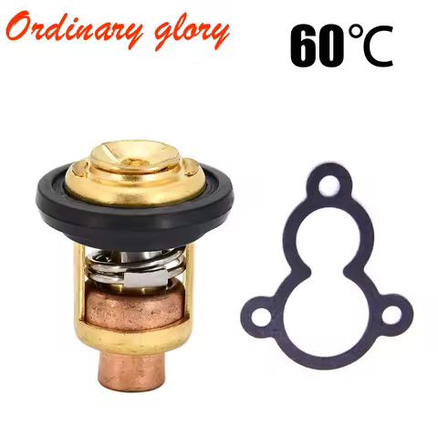 66M-12411-00 66M-12411-01 Thermostat and 68D-E2414-A0 67D-12414-A0 Gasket for Yamaha F4A F4B F5A F6C