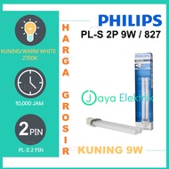 Philips pls pl-s 2P 9 Watt 9W 9W 9Watt Yellow 2700K G23 Fitting - Philips 2 Pin Plug Lamp