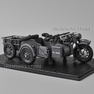 1:24 Scale Diecast Military Model Toy BMW R75 Panzerfaust 30 Sidecar Motorcycle Motor Tricycles Mini