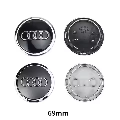2025 4Pcs/Pack 60/61/68/69/77/135mm Car Tire Center Hub Decoration Cover For Audi A4 A6 A8 A3 A5 C5 