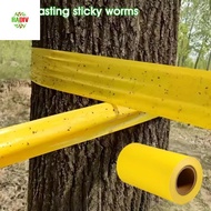 RADIV Insect Proof Tape, Double-sided 5/10M Outdoor Insect Trap, Prevents Insects Yellow Waterproof 