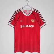 1991-92 Manchester United home football short sleeved retro jersey