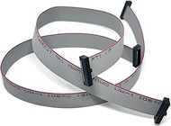 2-Pack 30cm 11.8 Inches 1.27mm 20P 2x10 F/F SWD Cable Mini Female to Female IDC Connector on 0.635mm