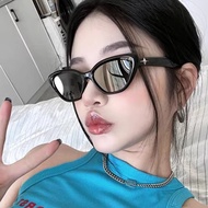 Y2K Red Cat Eye Sunglasses Women Fashion Retro Square Frame UV400 Protection Ins Style UV Resistant 