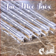 Cây Sào Rút Inox 304 Chuyên Dụng - Khóa Vặn Ma Sát Chắc Chắn Cán Chống Trượt Nhiều Size 3m-7m Thunde