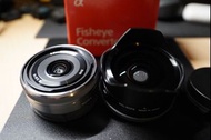 Sony E 16mm f2.8 + Fisheye converter VCL-ECF2