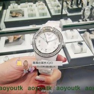 韓版日本代購Armani阿瑪尼手錶女白色陶瓷三眼時尚潮女錶AR1456AR1426【優選精品】