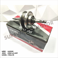 KRUK AS ASSY KOMPLIT PLUS BEARING KRO AS CRANK SHAFT MOTOR YAMAHA VEGA ZR LOKAL MERK MLKUNI