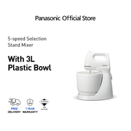 PANASONIC MK-GB3 Stand Mixer 5 Speed Selection MK-GB3WSK 3L Plastic Bowl Beaters Dough Hand Mixer 175W Pengisar 攪拌機