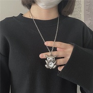 Cute retro pocket watch Necklace watch Male and female Students Watch Waterproof mini owl cute hanging watch