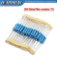 20PCS 2W Metal Film Resistor 1% 0R-16R 0R 0.18R 0.27R 0.91R 1.8R 2R 3.9R 6.8R 10R 12R 16R Ohmic Resi