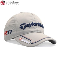 CHEEKOY Sunscreen Hats, Adjustable Casual Golf Baseball Caps, Summer Letter Embroidery Sports Breath